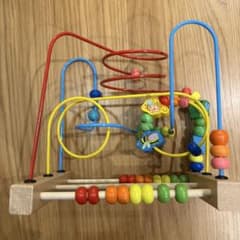 ビーズ玩具 ルーピング 知育玩具 ビーズおもちゃ 赤ちゃん 積み木 右脳開発のサムネイル
