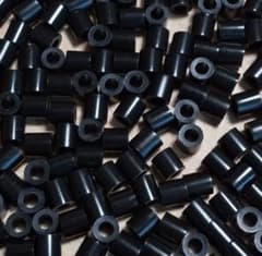 【くろ 200ピース】カワダ パーラービーズ アイロンビーズ 黒　ブラック