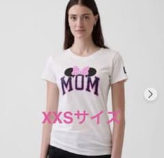 Gap×ディズニー ミニーMOMロゴTシャツ 白XXS 半袖 ママ お母さん