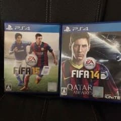 取り置き送料込み セット売り PS4 FIFA14 FIFA15のサムネイル