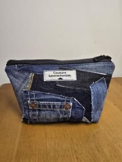 Couture lunettetonton デニムパッチワークポーチのサムネイル
