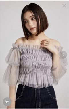 rienda シアーボリュームオフショルBLSのサムネイル