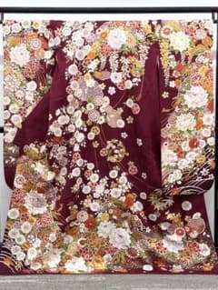振袖 ラメ刺繍 金彩 紋意匠 身丈170cm 撥水加工済 MO3894 - メルカリ 