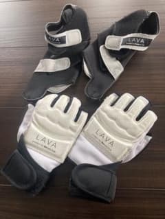 LAVA 暗闇キックボクシング グローブ&シューズ Mサイズセット LAVA