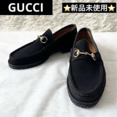新品未使用✨ GUCCI グッチ ホースビットローファー スエード ブラック