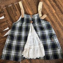 RAG MART チェック柄 ジャンパースカート 90cmのサムネイル