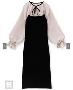 シフォンボレロXニットワンピースのサムネイル