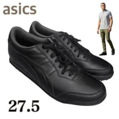 未使用✨asics アシックス ゴルフシューズ オールレザー ブラック　27.5 未使用✨asics アシックス ゴルフシューズ オールレザー ブラック 27.5