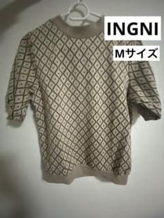 INGNI 半袖 ニット トップス ベージュのサムネイル
