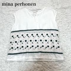 ミナペルホネン ブラウス 麻 リネン100% flower candy 40 - メルカリ 