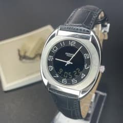 可動品 正規品】エルメス メンズ 腕時計 エスパス デジアナ 希少モデル 