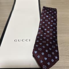 グッチ ネクタイ ナロータイ GG柄 星 ハチ ハート - メルカリ