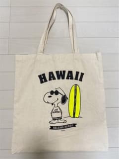 ハワイ限定商品　スヌーピートートバッグ　ハレイワ　エコバッグのサムネイル