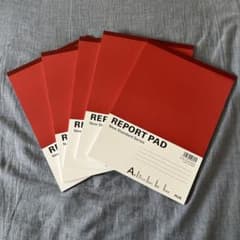 【再値下げ】PLUS REPORT PAD 5冊　レポートパッドのサムネイル