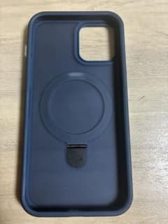 ネイビー ソフトケース マグネット式スタンド付き iPhone 12Proのサムネイル