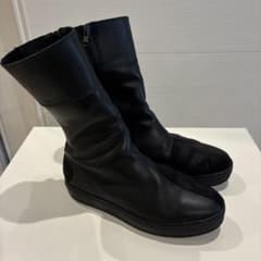 カドヤ KADOYA レザー ハイ スニーカー ブーツ ブラック26.0cmのサムネイル