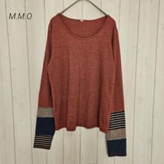 M.M.O 袖切り替え Uネック カットソー ロンT 　M