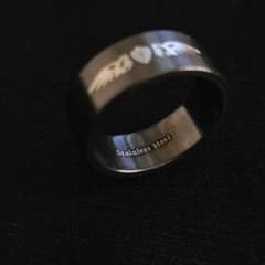 Stainless Steel ■クロスウイング柄リング 18号のサムネイル