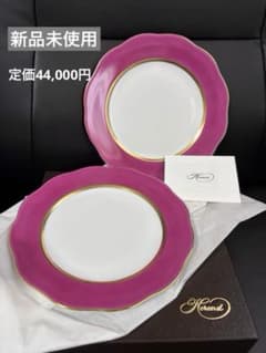 7月限定価格［新品］Herendシルクリボン　プレート(ピンク)2枚セット　希少 最終価格［新品］Herendシルクリボン プレート(ピンク)セット - メルカリ
