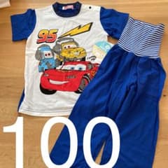 カーズ　100 半袖　パジャマ　新品タグ付きのサムネイル