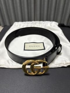 yuri様専用1度のみ使用 GUCCI ダブルG ベルト ブラック 80cm - メルカリ