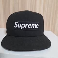 Supreme New Era キャップ ブラック 7 3/8 - メルカリ