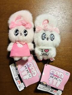 エスターバニー ぬいぐるみ フリルリボンマスコット＆おしゃれワンピース2点セット