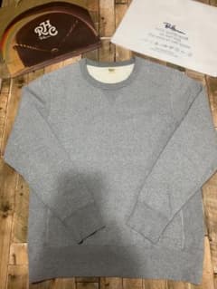 高級定番モデル！】 Ron Herman VガゼットツートンスウェットグレーL 