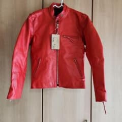 Freedom フリーダム レザージャケット 赤 36