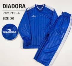 美品】DIADORA ピステ上下セットアップ ブルー XO - メルカリ