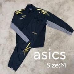 asics アシックス◇ジャージ上下セット ランニングウェアブラック Mサイズのサムネイル