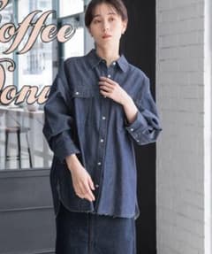 lowrysfarm デニムBIGシャツのサムネイル