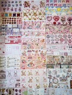 17 コラージュシート デザインペーパー まとめ売り 断捨離 50枚 - メルカリ