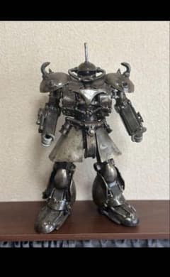 金属製 ロボット 置物 インテリア アートガンダムシャア専用ザク ハンドメイド 金属製 ロボット 置物 インテリア アートガンダムシャア専用ザク