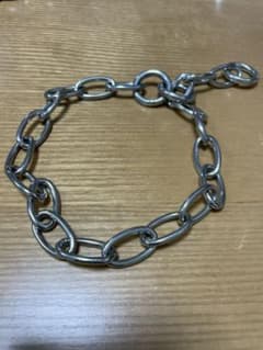 ①ステンレスチェーンカラー　全長40cmのサムネイル