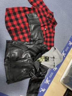 POLOBabyのチェックシャツandライダースのサムネイル