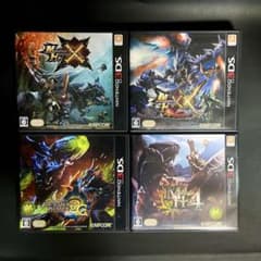 [이득·이른 사람 승] 3DS 몬스터 헌터 시리즈 4 작품 세트
