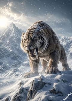 雪山のサーベルタイガーのサムネイル