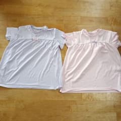 リボン付き 半袖Tシャツ 2枚セット 150cmのサムネイル