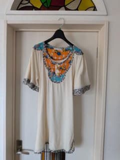 訳あり、TSUMORI CHISATO 半袖トップス 総柄切替