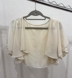 MISCH MASCH ボレロ　フリルカーディガン　ビジュー付き　ドレス用のサムネイル