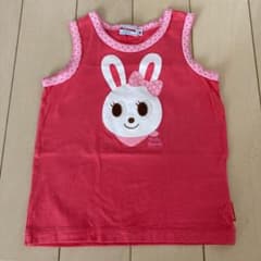 【7/25削除予定】値下げ:ミキハウス うさこ　タンクトップのサムネイル