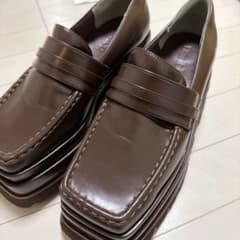 Darich エナメルプラットフォームローファー XLブラウン - メルカリ