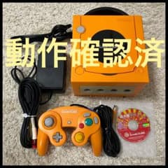 動作確認済！ ソフト付 ニンテンドー ゲームキューブ オレンジ GAMECUBEのサムネイル
