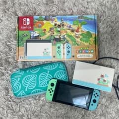 早い者勝ち　スイッチ本体　あつまれどうぶつの森版　ケース付き！のサムネイル
