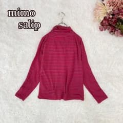 mimo salip 테두리 무늬 터틀넥 컷소우(M~L)