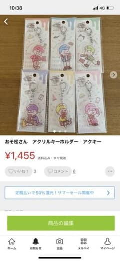 ててやん様専用　十四松アクリルキーホルダーのサムネイル