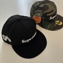 Supreme New Era キャップ 2点セット　7 3/4のサムネイル