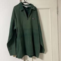 TOMMY JEANS ダークグリーン ジップアップポロシャツ Lサイズ - メルカリ