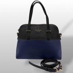 Kate Spade 가죽 2way 숄더백 바이 컬러 네이비